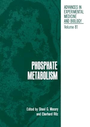 Bild des Verkufers fr Phosphate Metabolism zum Verkauf von AHA-BUCH GmbH