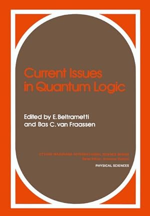 Bild des Verkufers fr Current Issues in Quantum Logic zum Verkauf von AHA-BUCH GmbH