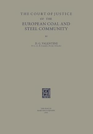 Bild des Verkufers fr The Court of Justice of the European Coal and Steel Community zum Verkauf von AHA-BUCH GmbH