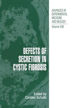 Bild des Verkufers fr Defects of Secretion in Cystic Fibrosis zum Verkauf von AHA-BUCH GmbH