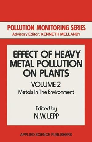 Bild des Verkufers fr Effect of Heavy Metal Pollution on Plants : Metals in the Environment zum Verkauf von AHA-BUCH GmbH