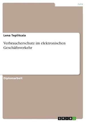 Seller image for Verbraucherschutz im elektronischen Geschftsverkehr for sale by AHA-BUCH GmbH