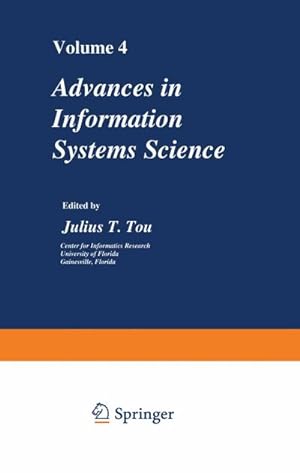 Bild des Verkufers fr Advances in Information Systems Science : Volume 4 zum Verkauf von AHA-BUCH GmbH