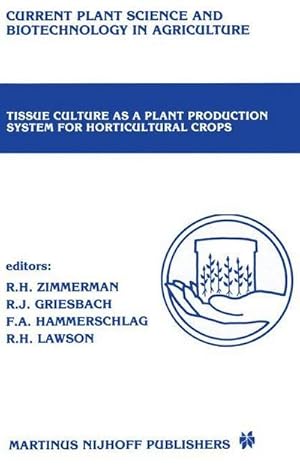 Bild des Verkufers fr Tissue culture as a plant production system for horticultural crops : Conference on Tissue Culture as a Plant Production System for Horticultural Crops, Beltsville, MD, October 2023, 1985 zum Verkauf von AHA-BUCH GmbH