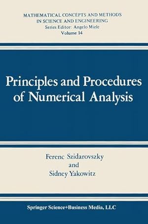 Bild des Verkufers fr Principles and Procedures of Numerical Analysis zum Verkauf von AHA-BUCH GmbH