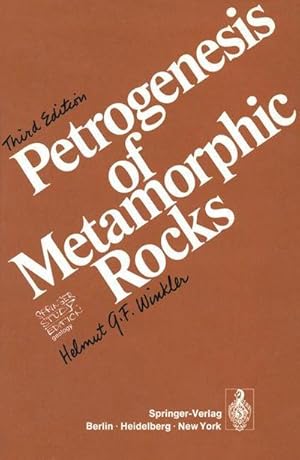 Bild des Verkufers fr Petrogenesis of Metamorphic Rocks zum Verkauf von AHA-BUCH GmbH