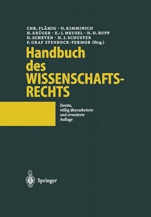 Bild des Verkufers fr Handbuch des Wissenschaftsrechts zum Verkauf von AHA-BUCH GmbH