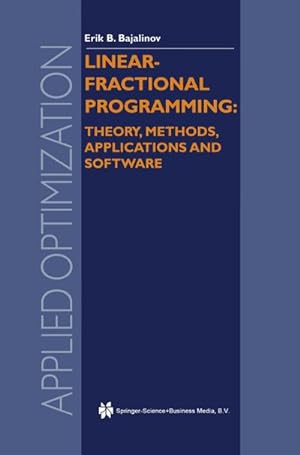 Seller image for Linear-Fractional Programming Theory, Methods, Applications and Software for sale by AHA-BUCH GmbH