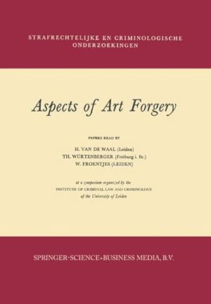 Bild des Verkufers fr Aspects of Art Forgery zum Verkauf von AHA-BUCH GmbH