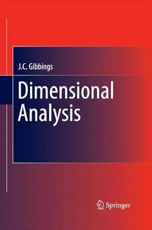 Image du vendeur pour Dimensional Analysis mis en vente par AHA-BUCH GmbH