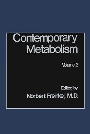 Seller image for Contemporary Metabolism : Volume 2 for sale by AHA-BUCH GmbH