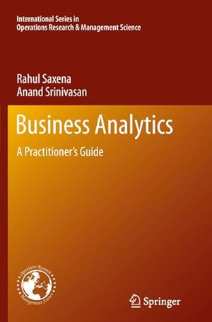 Bild des Verkufers fr Business Analytics : A Practitioners Guide zum Verkauf von AHA-BUCH GmbH