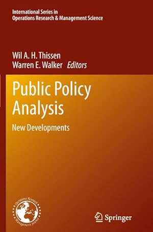 Seller image for Public Policy Analysis : New Developments for sale by AHA-BUCH GmbH