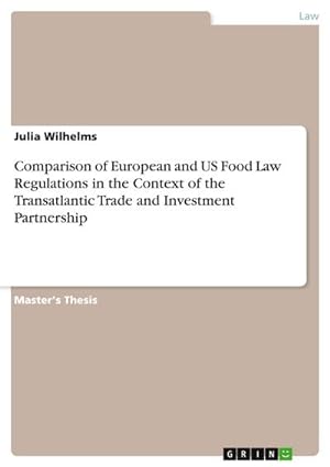 Bild des Verkufers fr Comparison of European and US Food Law Regulations in the Context of the Transatlantic Trade and Investment Partnership zum Verkauf von AHA-BUCH GmbH