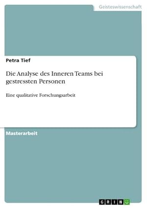 Seller image for Die Analyse des Inneren Teams bei gestressten Personen : Eine qualitative Forschungsarbeit for sale by AHA-BUCH GmbH