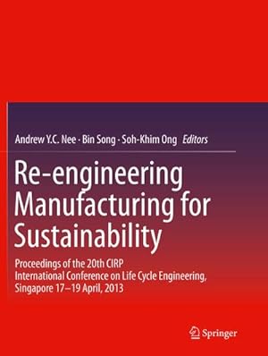 Bild des Verkufers fr Re-engineering Manufacturing for Sustainability : Proceedings of the 20th CIRP International Conference on Life Cycle Engineering, Singapore 17-19 April, 2013 zum Verkauf von AHA-BUCH GmbH