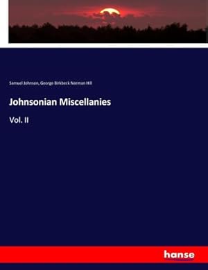 Seller image for Johnsonian Miscellanies : Vol. II for sale by AHA-BUCH GmbH