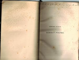 Historical Survey of German Poetry, Interspersed with Various Translations. Three Volumes