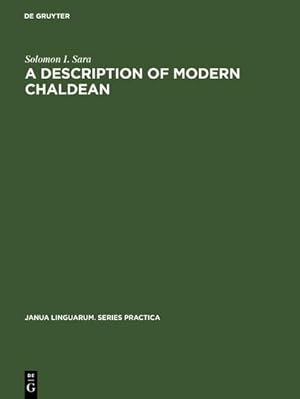 Seller image for A Description of Modern Chaldean for sale by AHA-BUCH GmbH