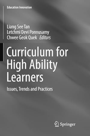 Bild des Verkufers fr Curriculum for High Ability Learners : Issues, Trends and Practices zum Verkauf von AHA-BUCH GmbH