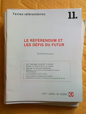 Textes référendaires, no 3, 4, 5, 6, 7, 8, 9, 10, 11