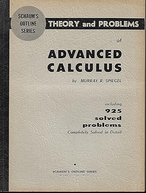 Imagen del vendedor de Schaum's Outline of Theory and Problems of Advanced Calculus a la venta por Cher Bibler