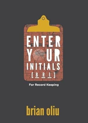 Imagen del vendedor de Enter Your Initials for Record Keeping a la venta por AHA-BUCH GmbH
