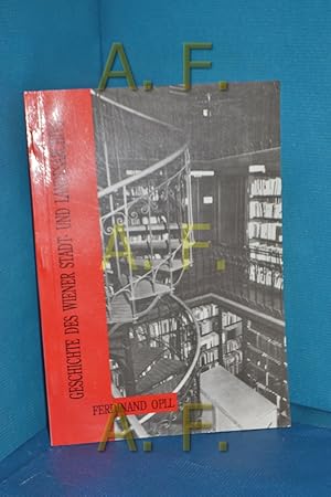 Bild des Verkufers fr Geschichte des Wiener Stadt- und Landesarchivs. HEFT 5. zum Verkauf von Antiquarische Fundgrube e.U.