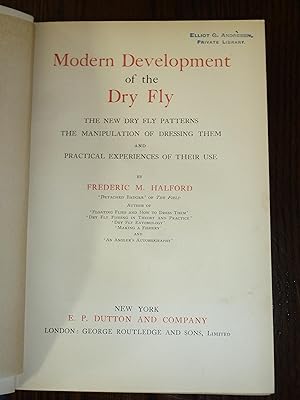 Imagen del vendedor de Modern Development of the Dry Fly a la venta por John Liberati Books