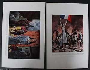 Image du vendeur pour Set of 2 Loose Color Art PRINTS From the CAPEHART COLLECTION - Portfolio - mis en vente par Comic World