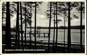 Ansichtskarte / Postkarte Trzcianka Schönlanke an der Ostbahn Posen, Badeanstalt am Zaskersee