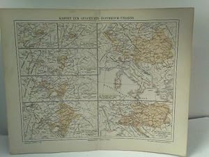 Landkarte KARTEN ZUR GESCHICHTE VON OESTERREICH-UNGARNS (5.Auflage Meyers)