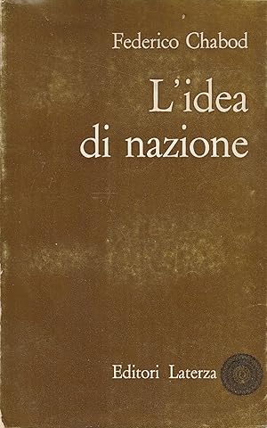 Seller image for L'idea di nazione for sale by Messinissa libri