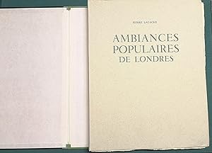 Bild des Verkufers fr Ambiances populaires de Londres. Treente eaux-fortes originales de l'Auteur. Introduction de Francis Carco. zum Verkauf von Libreria Antiquaria Pregliasco