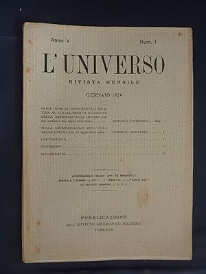 L'UNIVERSO RIVISTA MENSILE Anno V Num. 1 Gennaio 1924