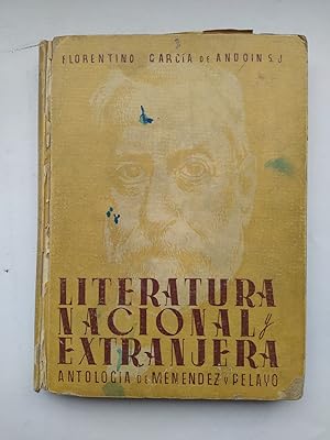 Image du vendeur pour Literatura nacional y extranjera, antologa de Menndez Pelayo. mis en vente par TraperaDeKlaus