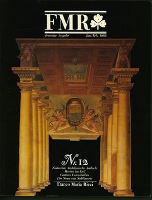 FMR Januar Februar 1988. Nr. 12. Zurbarán: Andalusische Andacht - Marées im Exil - Cartiers Luxus...