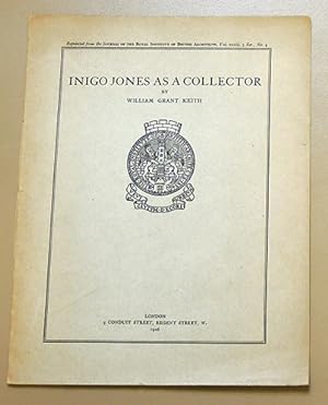 Inigo Jones as a Collector (Reprinted from The Journal of The Royal Institute of British Architec...
