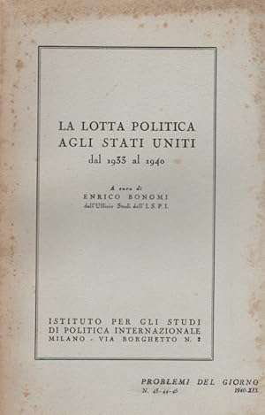 La lotta politica agli Stati Uniti dal 1933 al 1940