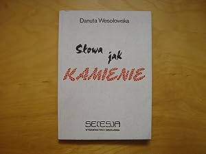 Seller image for Slowa jak kamienie for sale by Polish Bookstore in Ottawa