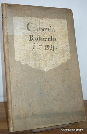Canonia Rohrensis documentis, monumentis et observationibus historico-criticis illustrata.