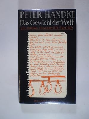 Das Gewicht der Welt. Ein Journal (November 1975-März 1977)