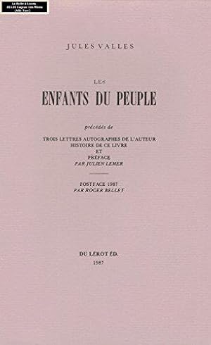 Seller image for Les Enfants du Peuple for sale by JLG_livres anciens et modernes