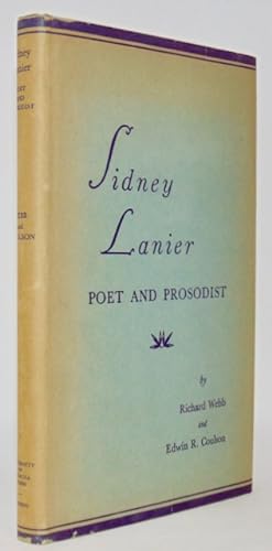 Bild des Verkufers fr Sidney Lanier: Poet and Prosodist [signed with additional ALS] zum Verkauf von Haaswurth Books