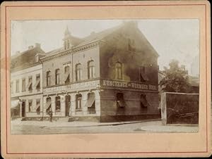 Foto Burbach Saarbrücken, Wilhelmstraße, Restauration Sarg, Münchener und Wormser Bier