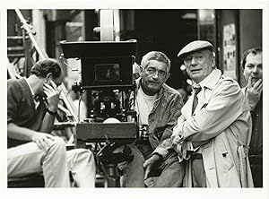 Bild des Verkufers fr Three Seats for the 26th [Trois Places pour le 26] (Original photograph of Jacques Demy and Yves Montand from the set of the 1988 film) zum Verkauf von Royal Books, Inc., ABAA