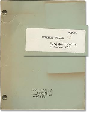 Seller image for Berkeley Square (Original screenplay for the 1933 film) for sale by Royal Books, Inc., ABAA