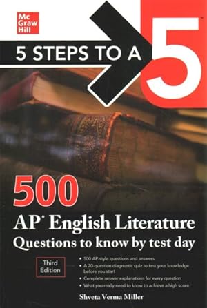 Image du vendeur pour 5 Steps to a 5 500 Ap English Literature Questions to Know by Test Day mis en vente par GreatBookPrices