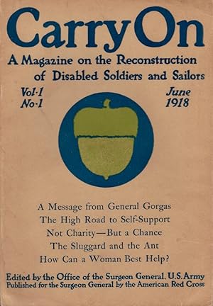 Imagen del vendedor de Carry On A Magazine on the Reconstruction of Disabled Soldiers and Sailors. 5 misc. issues a la venta por Americana Books, ABAA