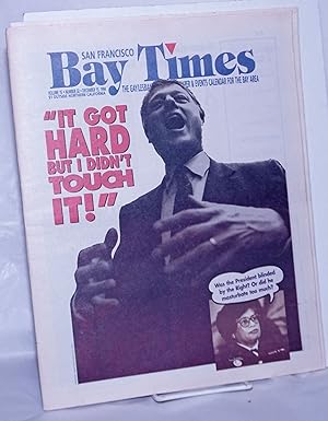 Image du vendeur pour San Francisco Bay Times: the gay/lesbian/bi/trans newspaper & calendar of events for the Bay Area; [aka Coming Up!] vol. 15, #32, Dec. 15, 1994; "It Got Hard But I Didn't Touch It!" mis en vente par Bolerium Books Inc.